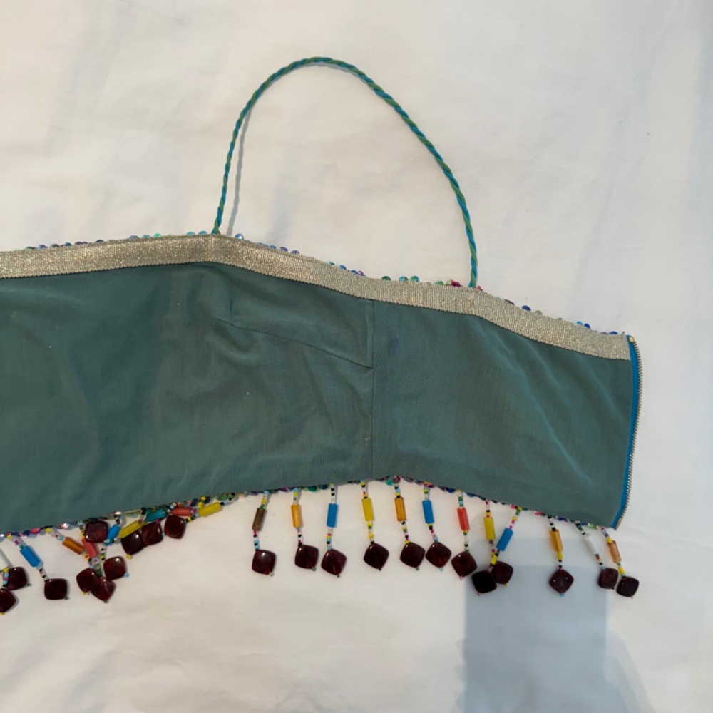 Alexis Storm Beaded Fringe Skirt in Botanical Sequin - Top & Bottom: Size XS - Picture 13 of 14